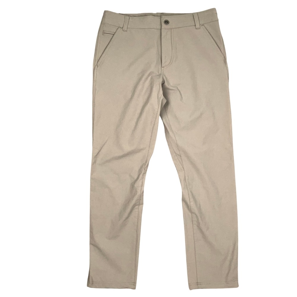 KUHL Resistor Chino Mens 32W 30L Tan Stretch Water Resistant Pants
